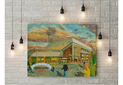 Norwich City FC Carrow Road Stadium 'Going to the Match' Wall Art Canvas